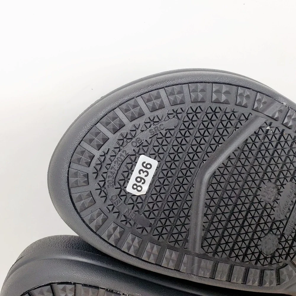Crocs‎ On The Clock Shoes Mens 11 Black Clog Slip On Work Slip Resistant Kitchen